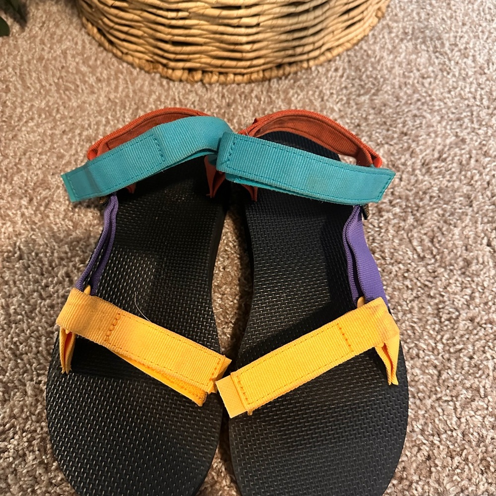 Multi color Teva sandals